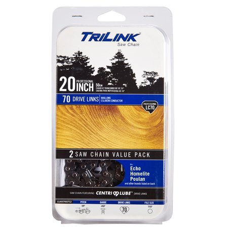 TRILINK Chainsaw Chain 3/8 STD CHIS.050 70DL 2 for Skil 1641 D70T-72V; CL85070X2TL2